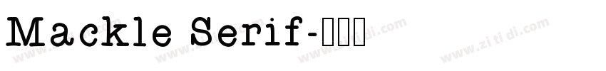 Mackle Serif字体转换